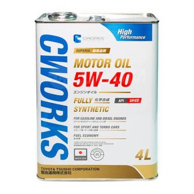 Лот: 20068195. Фото: 1. SUPERIA CWORKS OIL 5W40 SP/CF... Масла, жидкости