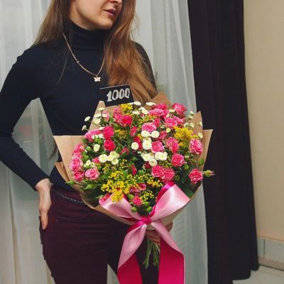Лот: 8164793. Фото: 1. Сборный букет. Цветы на Щорса... Свежие цветы