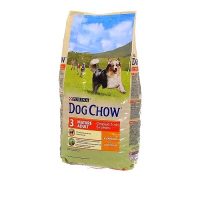 Лот: 12771361. Фото: 1. Dog Chow (Дог Чау) 14кг Курица... Корма