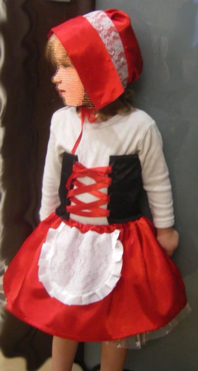 Лот: 4842982. Фото: 1. красная шапочка, костюм из атласа... Детские карнавальные, праздничные костюмы