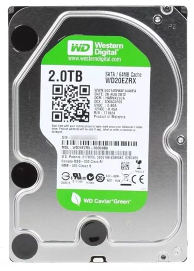 Лот: 10335801. Фото: 1. WD20EZRX жеский диск 2тб. Жёсткие диски (HDD)