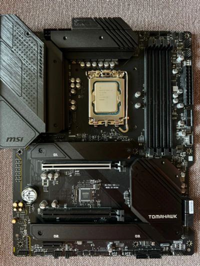 Лот: 24383550. Фото: 1. 12400f/MSI MAG B660 Tomahawk Wi... Комплекты запчастей