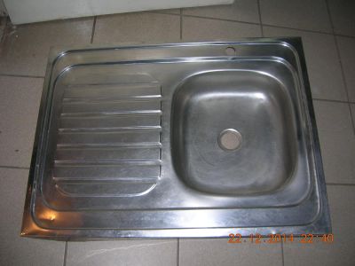 Лот: 4974175. Фото: 1. Мойка из нержавейки (80х60). Мойки кухонные