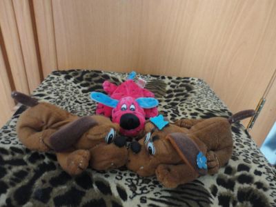 Лот: 3978961. Фото: 1. Прикольные собачки, 3 игрушки... Мягкие