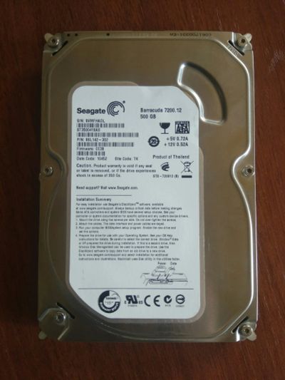 Лот: 12123498. Фото: 1. HDD 500Gb 7200 БУ. Жёсткие диски (HDD)