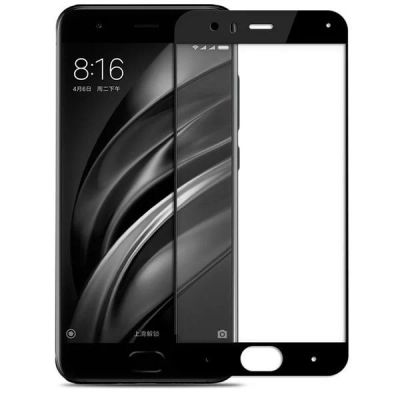 Лот: 11189289. Фото: 1. Xiaomi Mi6 Защитное стекло с черной... Защитные стёкла, защитные плёнки