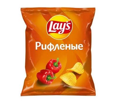 Лот: 20275336. Фото: 1. чипсы рифленые Lays паприка лэйс. Приправы, специи