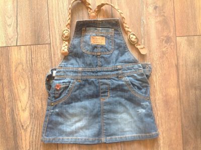 Лот: 12010576. Фото: 1. Сарафан джинсовый Zara baby. Платья, сарафаны
