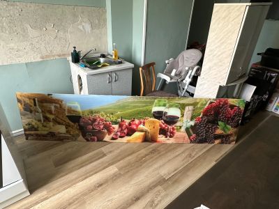Лот: 23282052. Фото: 1. Фартук из стекла б/у. Фартуки для кухни