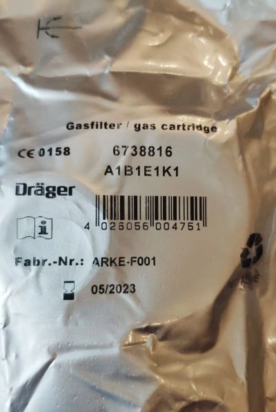 Лот: 19453478. Фото: 1. Фильтр для противогаза Drager. Противогазы, респираторы