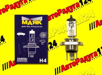 Лот: 18641565. Фото: 1. АВТОЛАМПА H4-12v 60/55w [52420... Оптика и освещение