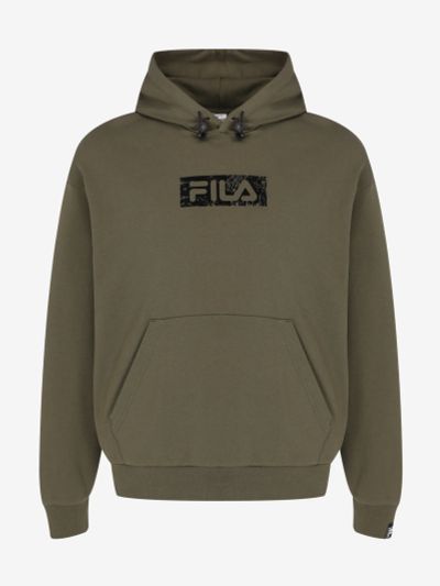 Лот: 25544412. Фото: 1. Худи мужское оверсайз FILA, Коричневый. Другое (спортивная одежда)