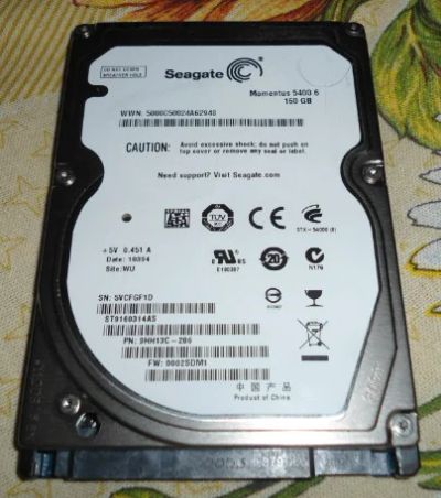 Лот: 3518495. Фото: 1. Seagate Momentus 160 Gb. Жёсткие диски (HDD)