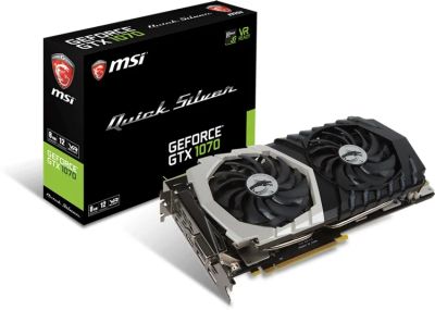 Лот: 10082234. Фото: 1. GeForce GTX 1070 MSI Quick Silver... Видеокарты