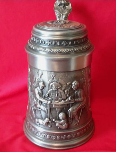 Лот: 25763222. Фото: 1. SKS 95 %.Олово.Zinn.Красивая пивная... Кружки, стаканы, бокалы