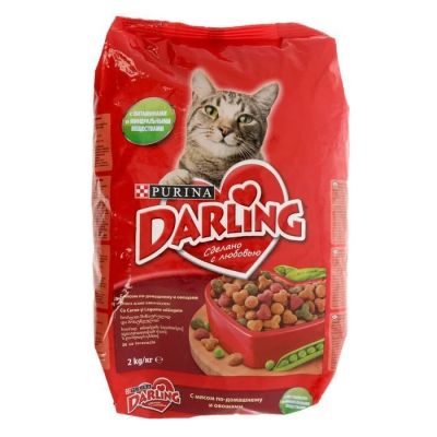 Лот: 13294890. Фото: 1. Корм для взрослых кошек Darling... Корма