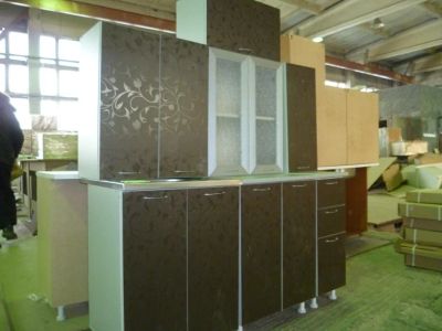 Лот: 7043550. Фото: 1. Кухня коричневая лдсп. Кухонные гарнитуры