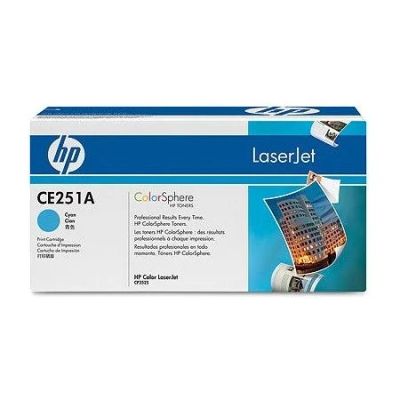 Лот: 13303995. Фото: 1. Тонер-картридж HP CE251A Cyan... Картриджи, расходные материалы