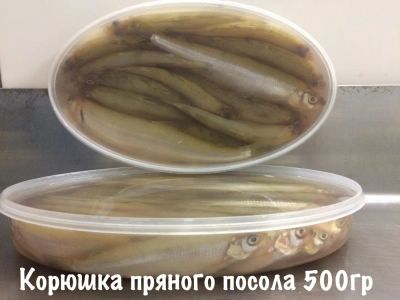 Лот: 11001453. Фото: 1. Корюшка пряного посола 500гр. Икра, рыба, морепродукты