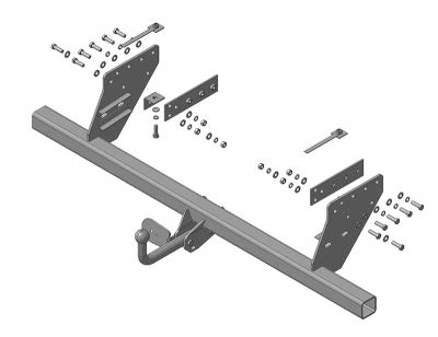 Лот: 7356988. Фото: 1. фаркоп для Mitsubishi L200 1996-2006-2015-н... Детали тюнинга