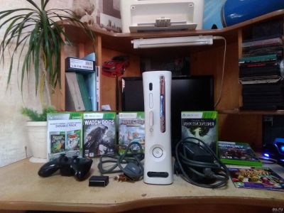 Лот: 14752909. Фото: 1. X-BOX 360 блок с кинктом(камрой... Игровые приставки, консоли