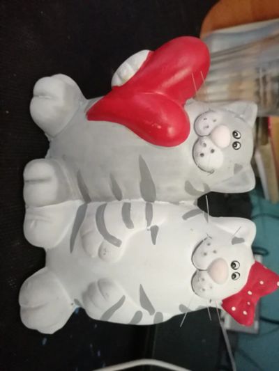 Лот: 17195638. Фото: 1. Статуэтка коты. Фигурки, статуэтки