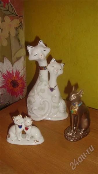 Лот: 2746102. Фото: 1. Подарю статуэтки кошек. Аксессуары