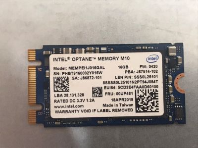 Лот: 18208112. Фото: 1. SSD Intel Optane memory M10 16Gb. SSD-накопители