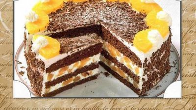 Лот: 8381632. Фото: 1. Торт "Шоколадно-ананасовый". Торты, пирожные