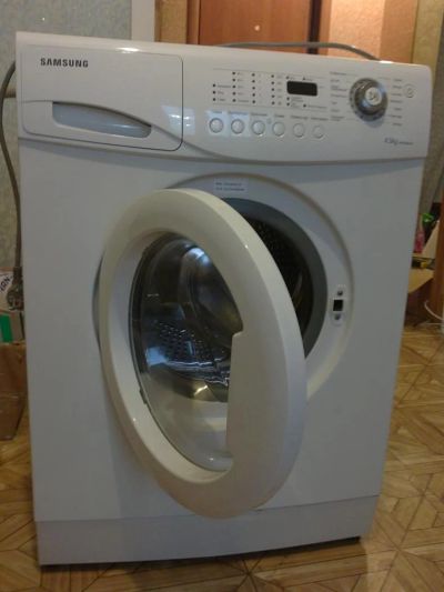 Лот: 3115921. Фото: 1. Стиральная машинка Samsung WF6458N7W... Стиральные машины