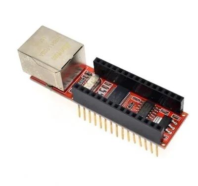 Лот: 17676348. Фото: 1. Ethernet модуль на ENC28J60, сетевой... Микроконтроллеры