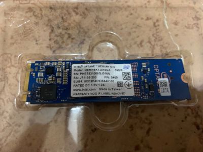 Лот: 21117221. Фото: 1. 16 ГБ SSD M.2 накопитель Intel. Жёсткие диски (HDD)