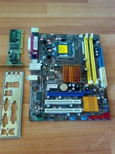 Лот: 1074552. Фото: 1. ASUS P5QPL-AM LGA775 <G41> PCI-E... Материнские платы