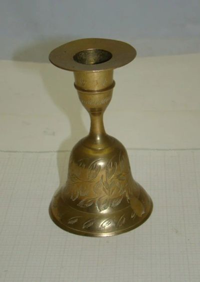 Лот: 18655688. Фото: 1. Подсвечник - колокольчик винтажный... Предметы интерьера и быта