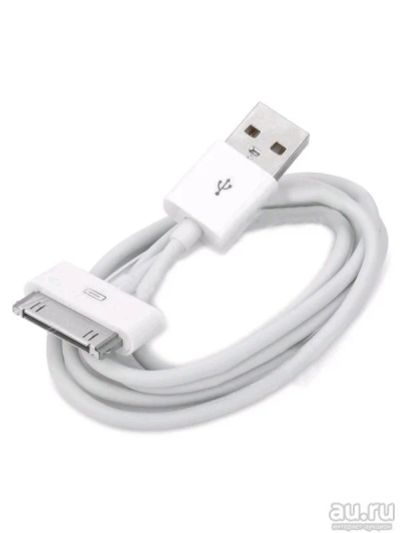Лот: 10745882. Фото: 1. USB кабель Apple для iPhone 4... Дата-кабели, переходники