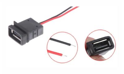 Лот: 20346493. Фото: 1. USB 2,0 гнездовой разъем 2 провода. Разъёмы