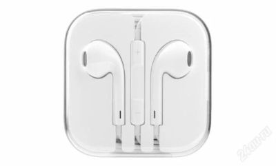 Лот: 4484406. Фото: 1. Гарнитура (Наушники) Earpods... Красноярск