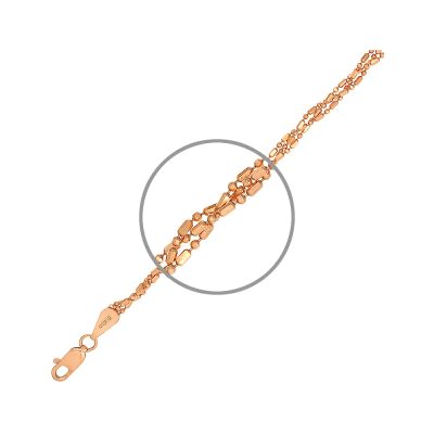Лот: 23858889. Фото: 1. Золотая цепочка Косичка из 3 цепей. Цепочки