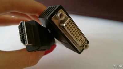 Лот: 10019267. Фото: 1. Переходник DVI HDMI 20 см. Шлейфы, кабели, переходники