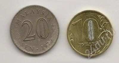 Лот: 562323. Фото: 1. Монета Малайзии 20 сен 1973г. Азия