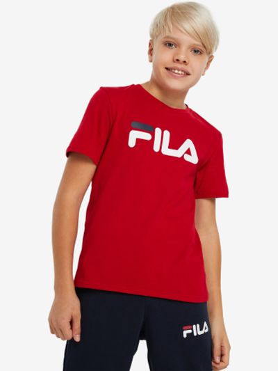 Лот: 22405960. Фото: 1. Футболка для мальчиков FILA, Красный. Другое (спортивная одежда)