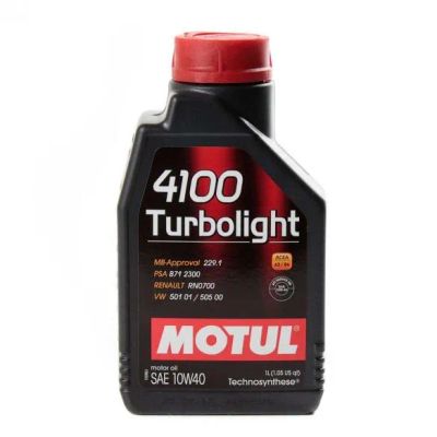 Лот: 20352294. Фото: 1. MOTUL 4100 TURBOLIGHT 10W40 1л... Масла, жидкости