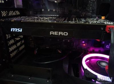 Лот: 17657416. Фото: 1. MSI GeForce GTX 1080 AERO OC. Видеокарты