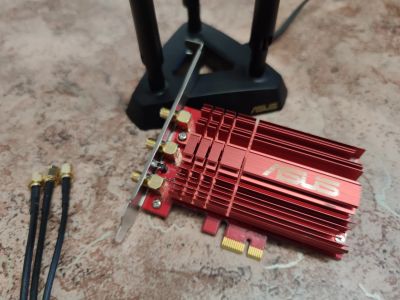 Лот: 19267405. Фото: 1. Wi-Fi адаптер для ПК ASUS PCE-AC68. WiFi, Bluetooth адаптеры