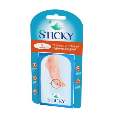 Лот: 23720186. Фото: 1. Sticky Пластырь мозольный гидроколлоидный... Лекарства