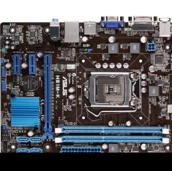 Лот: 7180459. Фото: 1. Материнская плата Asus H61M-K... Материнские платы