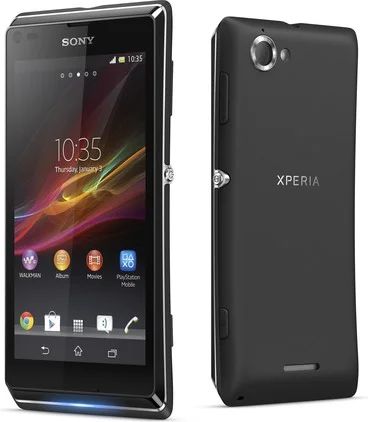 Лот: 3992223. Фото: 1. Чёрный Sony Xperia L - 4.3"/2x1Ghz... Смартфоны