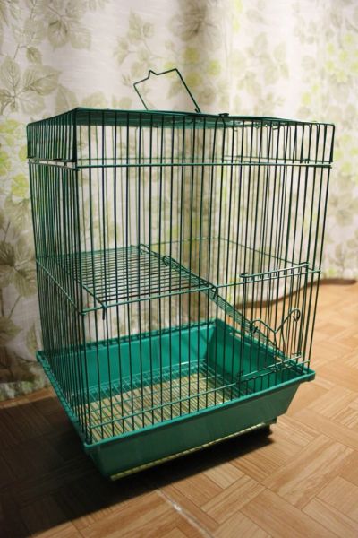 Лот: 5320465. Фото: 1. Клетка двухэтажная для мелких... Домики, переноски, клетки, когтеточки