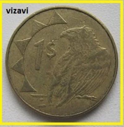 Лот: 16350842. Фото: 1. Намибия 1 доллар 2010 (8). Африка