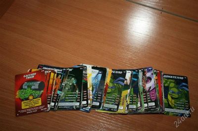 Лот: 750748. Фото: 1. карточки черепашки нинзя. Разное